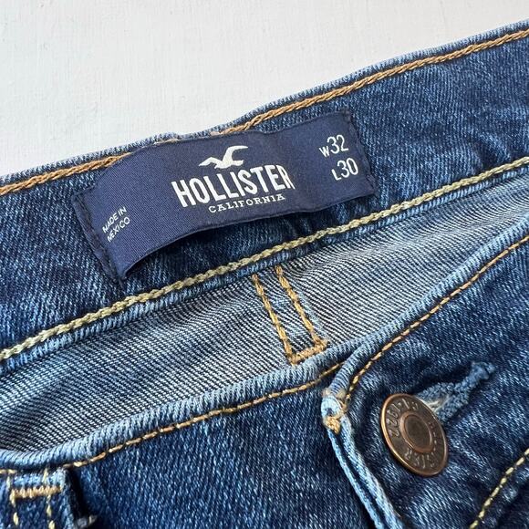 Abercrombie & Fitch Classic Straight Epic Flex Blue Jeans men's size 32X27 - Picture 9 of 9